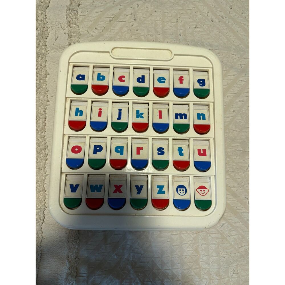 Vintage Flip Letter Alphabet Phonics Learning Toy A-Z Picture Word Activity